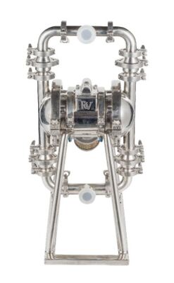 مضخة AODD المقاومة لدرجات الحرارة العالية مع ضغط أقصى 120psi و PTFE الحجاب