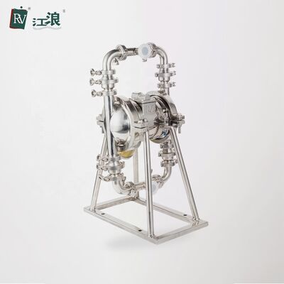 مضخة PTFE الحاجز الصحي AODD لمعالجة مياه الصرف الصحي مع ضغط أقصى 120psi