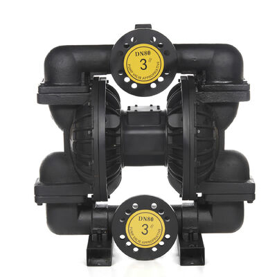 ضغط أقصى 120 رطل لكل بوصة مربعة، تدفق أقصى 270 جالون في الدقيقة، مضخة غشائية مزدوجة الحجاب الحاجز من PTFE لمعالجة مياه الصرف الصحي والري