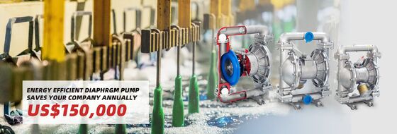 مضخة الحجاب البلاستيكي الهوائي 120psi لمعالجة مياه الصرف الصحي والري