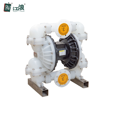 3 "مضخة الحجاب الحاجز الكيميائية استهلاك الهواء 90L / S PP شفة اتصال