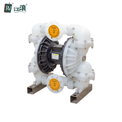 3 "مضخة الحجاب الحاجز الكيميائية استهلاك الهواء 90L / S PP شفة اتصال