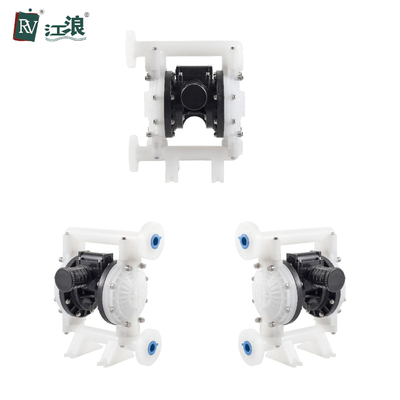 1 "Aodd مضخة استهلاك الهواء 22.5L / S مضخة الحجاب الحاجز الهوائية مع PP مركز بلوك