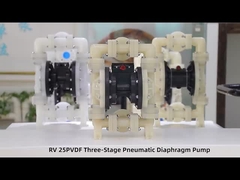 25 مضخة الحجاب الحاجز PVDF تعمل بالهواء
